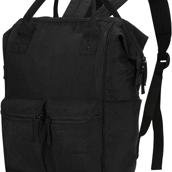 Veegul Bags New Black Veegul Wide Open Doctor Style Backpack Poshmark